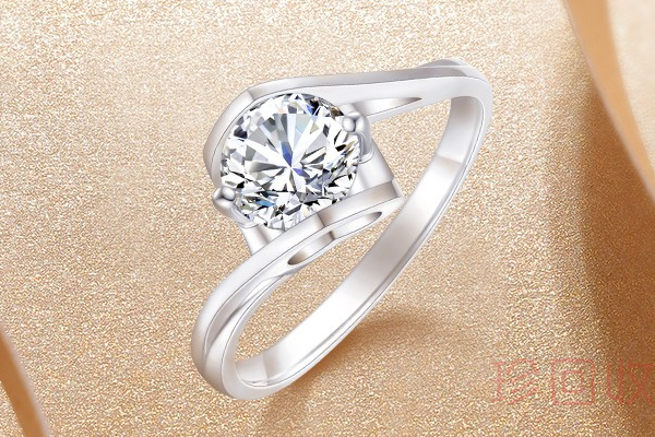 克徕帝天使之吻系列铂金钻石戒指