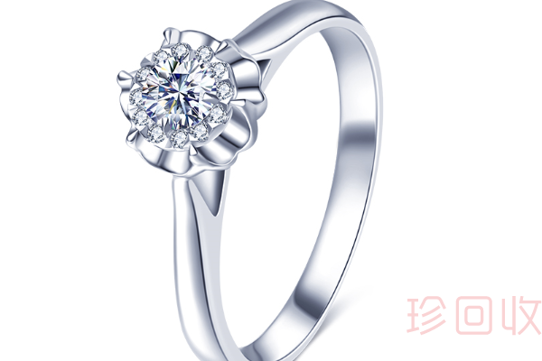 I Do Destiny系列 18K金花朵造型钻石戒指